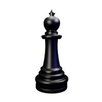 échecs pièces 3d le rendu icône illustration png