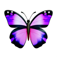 watercolor butterfly 3d rendering icon illustration png