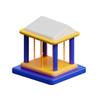 gevangenis 3d renderen icoon illustratie png
