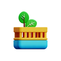 sustentabilidad 3d representación icono ilustración png