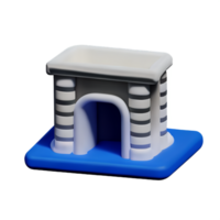 jail 3d rendering icon illustration png