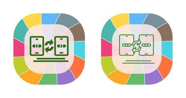 icono de vector de transferencia de datos