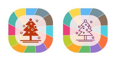 icono de vector de árbol de navidad