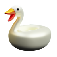 cygne 3d le rendu icône illustration png