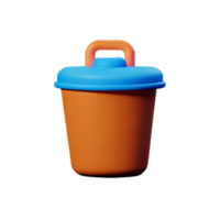 garbage 3d rendering icon illustration png