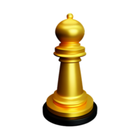 échecs pièces 3d le rendu icône illustration png