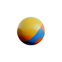 sphere 3d rendering icon illustration png