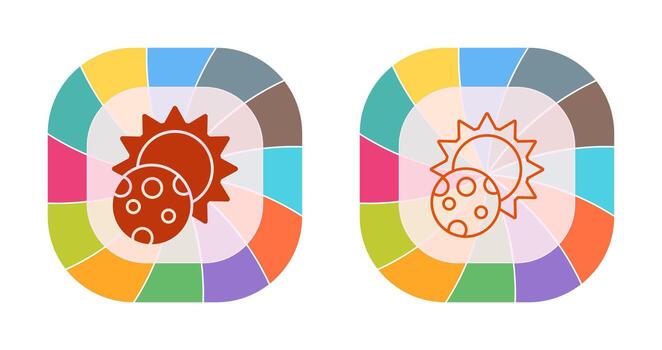 icono de vector de eclipse