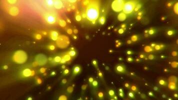 Gold particle bokeh video