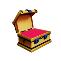 treasure 3d rendering icon illustration png