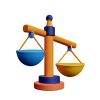 justice 3d rendering icon illustration png