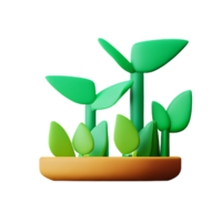 sustainability 3d rendering icon illustration png