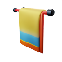 towel 3d rendering icon illustration png