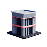 jail 3d rendering icon illustration png