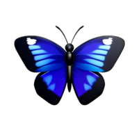 acuarela mariposa 3d representación icono ilustración png