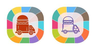 Fast Food Truck Vector Icon