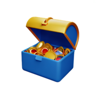 treasure 3d rendering icon illustration png