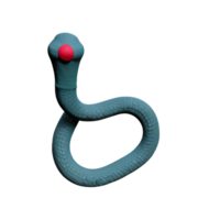 Python slang 3d renderen icoon illustratie png