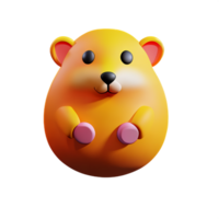 hamster 3d le rendu icône illustration png