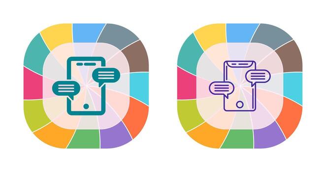 icono de vector de conversación