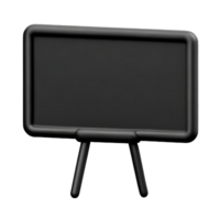 blackboard 3d rendering icon illustration png