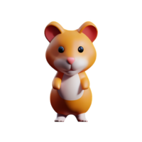 hamster 3d Renderização ícone ilustração png