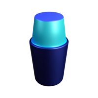 vaso 3d representación icono ilustración png