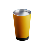 tumbler 3d rendering icon illustration png