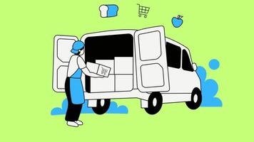 24 hours delivery service in 2d video