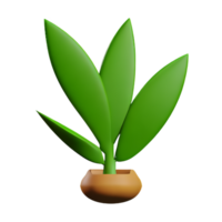 fern 3d rendering icon illustration png