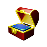 treasure 3d rendering icon illustration png