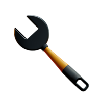 wrench 3d rendering icon illustration png