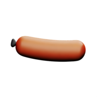 salsiccia 3d interpretazione icona illustrazione png