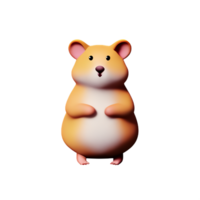 hamster 3d Renderização ícone ilustração png