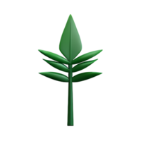 fern 3d rendering icon illustration png