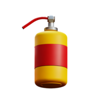 fire extinguisher 3d rendering icon illustration png