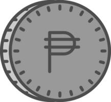 filipino peso vector icono diseño