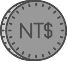 nuevo Taiwán dólar vector icono diseño
