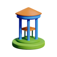 fleur coin 3d le rendu icône illustration png