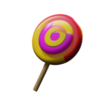 lollipop 3d rendering icon illustration png
