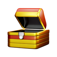 treasure 3d rendering icon illustration png