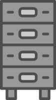 Drawer Vector Icon Design