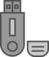 Pendrive Vector Icon Design