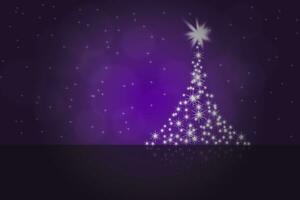 Christmas tree purple photo