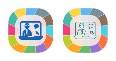 Online Interview Vector Icon