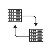 base de datos icono vector