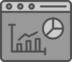 Bar Chart Vector Icon Design