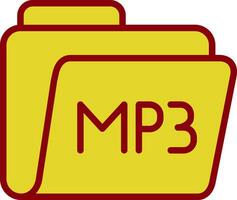 diseño de icono de vector de mp3