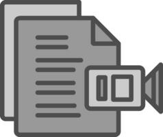 Video File Vector Icon Design
