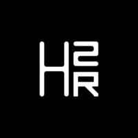 Hzr letra logo vector diseño, Hzr sencillo y moderno logo. Hzr lujoso alfabeto diseño